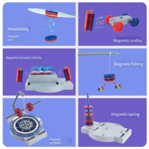 Magnet Science- 12 in 1 Physics Puzzle Science and Education Cutting-Edge Suspended Toy Set for STEM learning