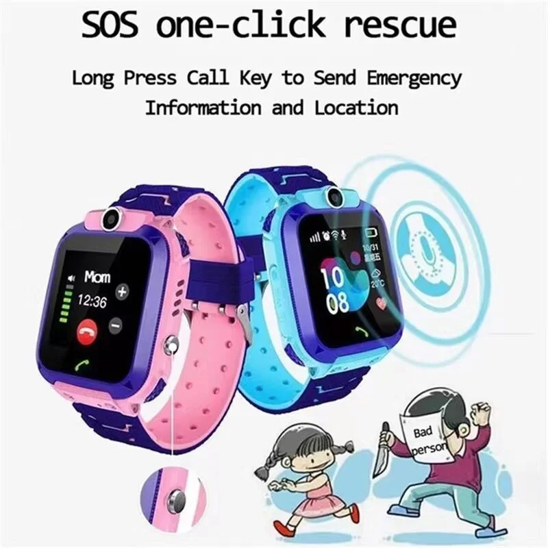 Cross-Border Q12 Smart Children's Watch with Gps, Waterproof, and Phone Features, Can Insert Sim Card, Children's Phone Watch - Image 4