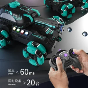 Remote Control Tank Six-Wheel Stunt Car 2.4g Gesture Sensor Deformation Swing Arm Climbing Remote Control Car