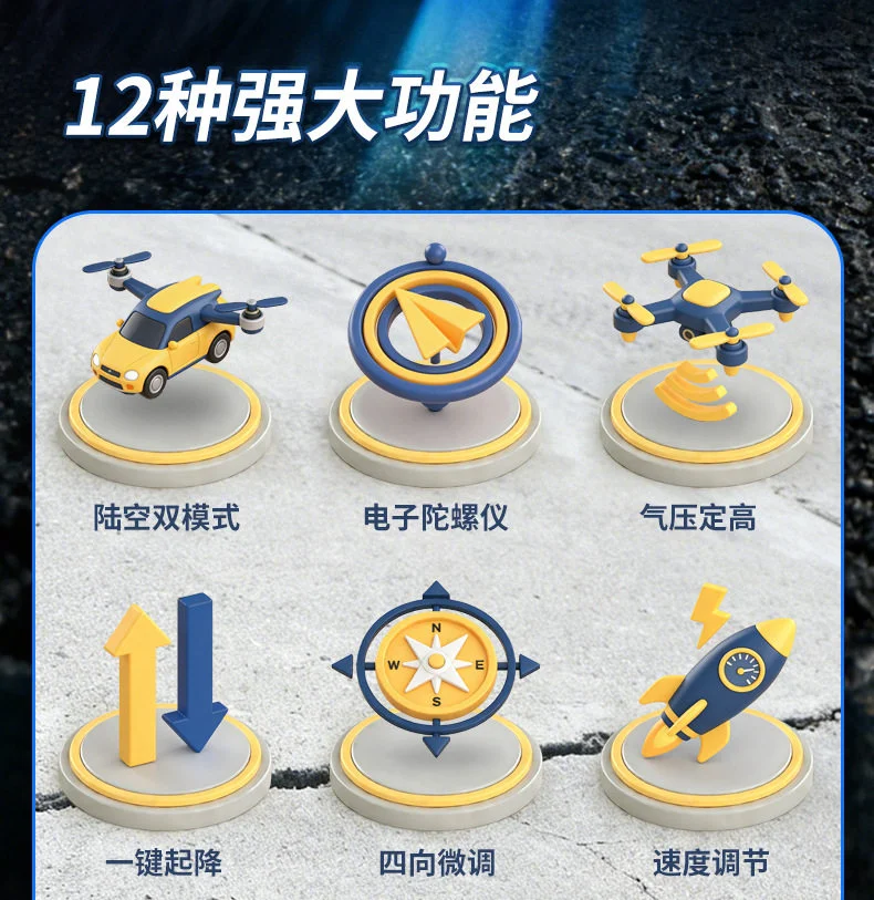 2-in-1 Hybrid Drone & Racing Car With Remote Control (Dual Mode) - Image 8
