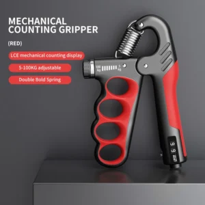 Hand Gripper – 100KG with Counter. Adjustable Grip Strength Trainer for Gym, Wrist & Forearm Workout, Finger Gripper for Hand Exercise, Non-Slip Metal Gripper for Men & Women