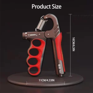 Hand Gripper – 100KG with Counter. Adjustable Grip Strength Trainer for Gym, Wrist & Forearm Workout, Finger Gripper for Hand Exercise, Non-Slip Metal Gripper for Men & Women
