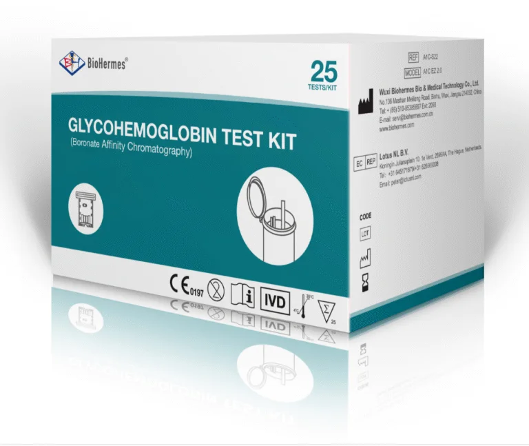 BIOHERMS A1c EZ 2.0 HbA1c Test Strips for Diabetes Monitoring | HbA1c Test Kit Bangladesh