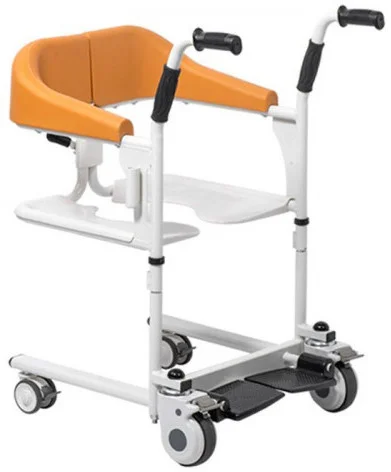 4-in-1 Patient Transfer Lift Commode Wheelchair | Adjustable Height | 140kg Capacity