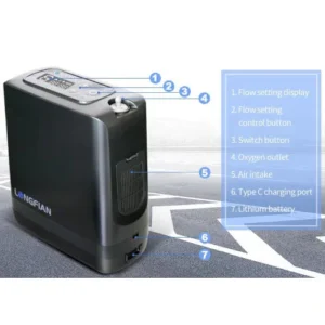 Longfian JAY-1A Portable Oxygen Concentrator | Shaior Bangladesh | Best Price